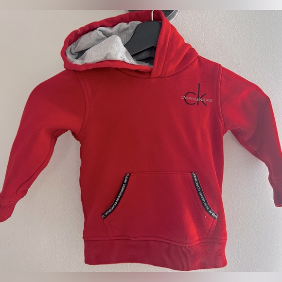 Kids Calvin Klein Red Sweater - Picture 1 of 2